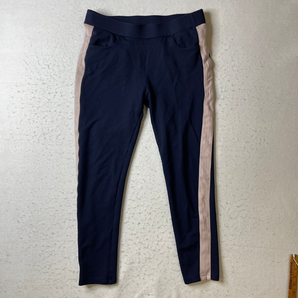 G-Star Raw D-Staq Stripe‎ SW Pant WMN Navy Blue Pink Side Stripe Trousers Size M